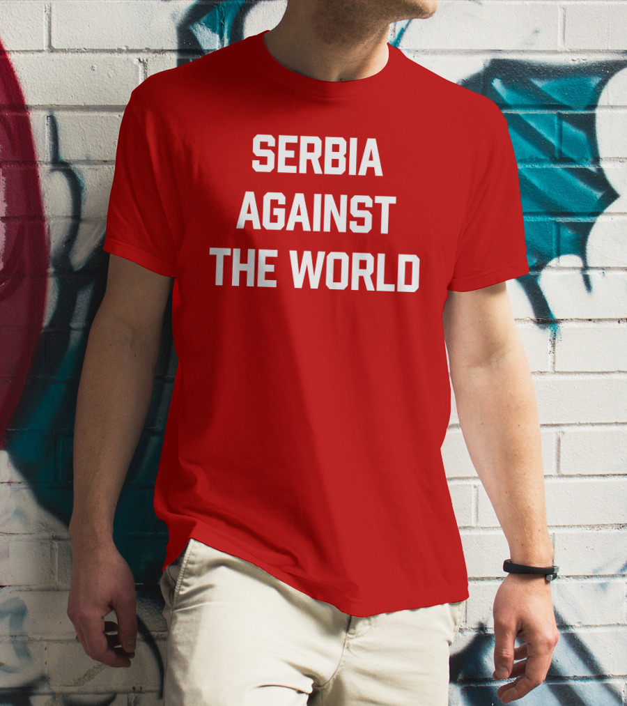 Serbian Football Serbia Against The World Red Passion T-Shirt