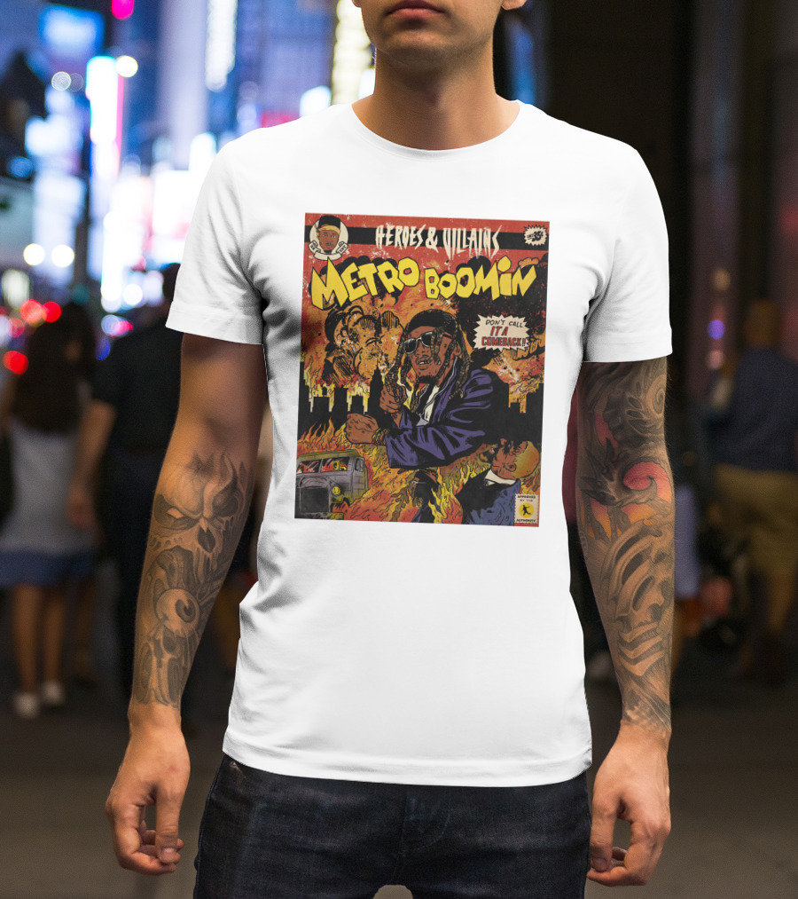 Heroes And Villains Metro Boomin Don't Call It A Comeback Comic T-Shirt