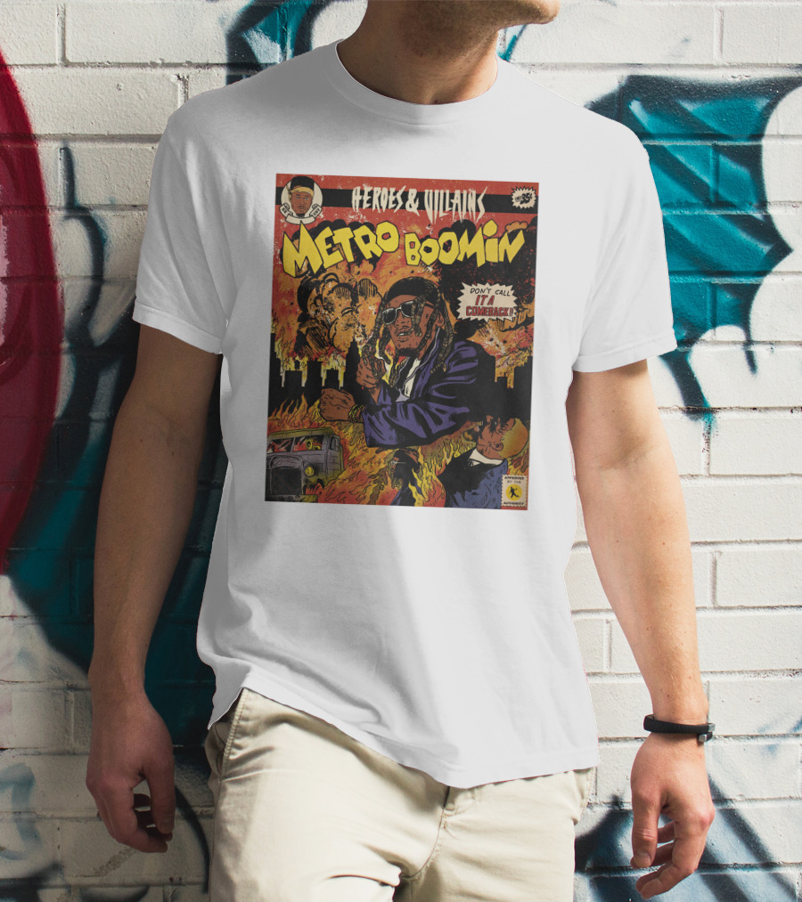 Heroes And Villains Metro Boomin Don't Call It A Comeback Comic T-Shirt