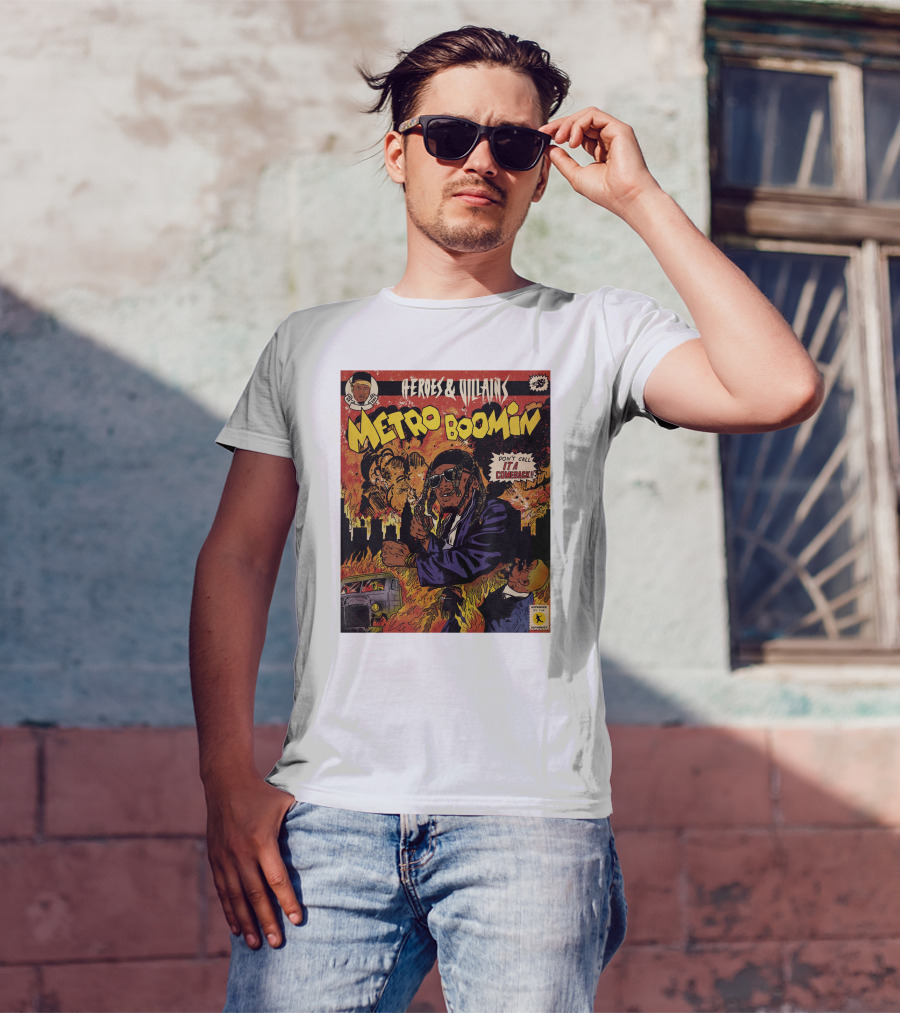 Heroes And Villains Metro Boomin Don't Call It A Comeback Comic T-Shirt
