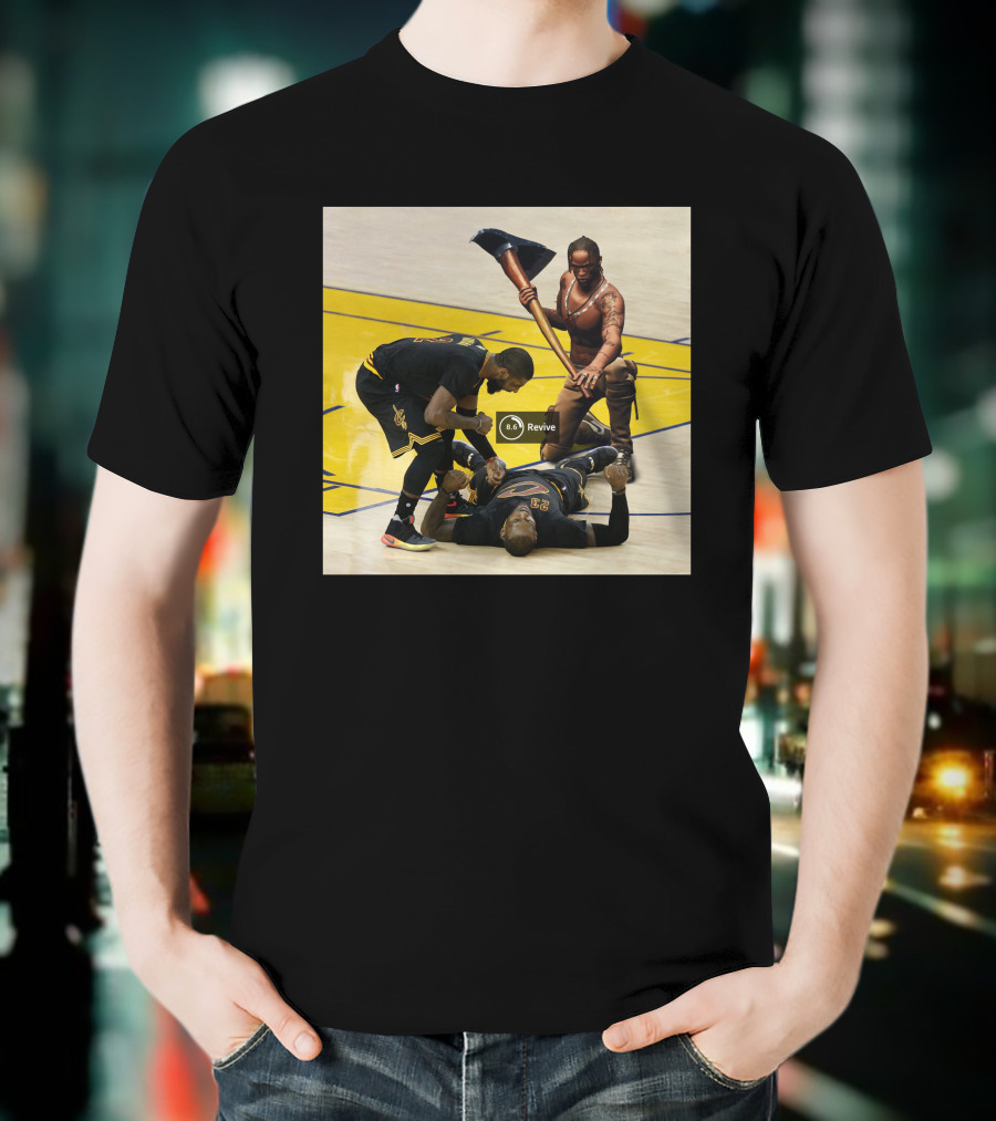 Revive Cleveland Basketball Courtside Gaming Fusion T-Shirt