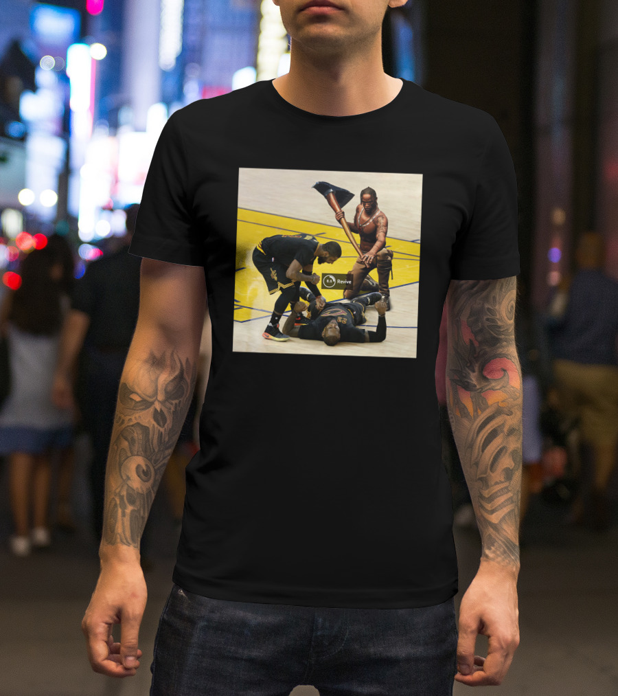 Revive Cleveland Basketball Courtside Gaming Fusion T-Shirt