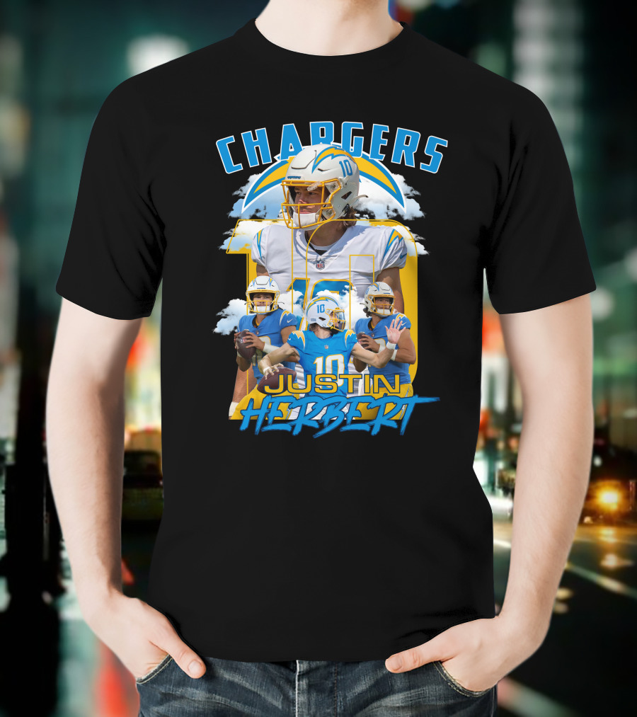 Chargers Justin Herbert NFL Football Star T-Shirt