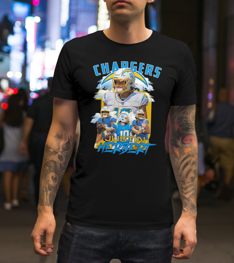 Chargers Justin Herbert NFL Football Star T-Shirt