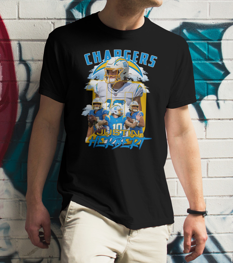 Chargers Justin Herbert NFL Football Star T-Shirt