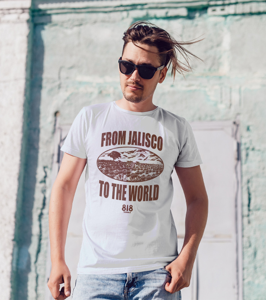 From Jalisco To The World 818 Tequila Scenic Agave Landscape T-Shirt