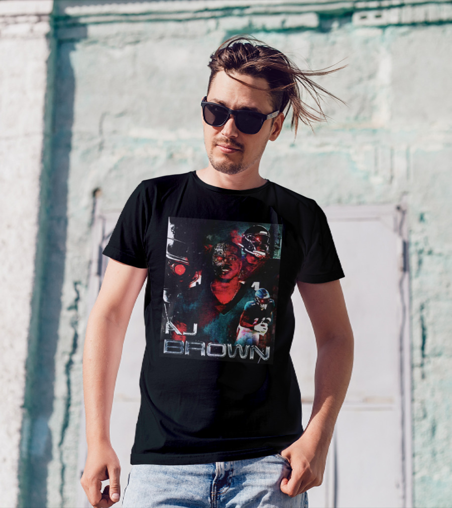 AJ Brown Terminator Game Men Iconic T-Shirt