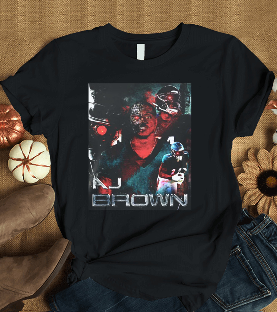 AJ Brown Terminator Game Men Iconic T-Shirt