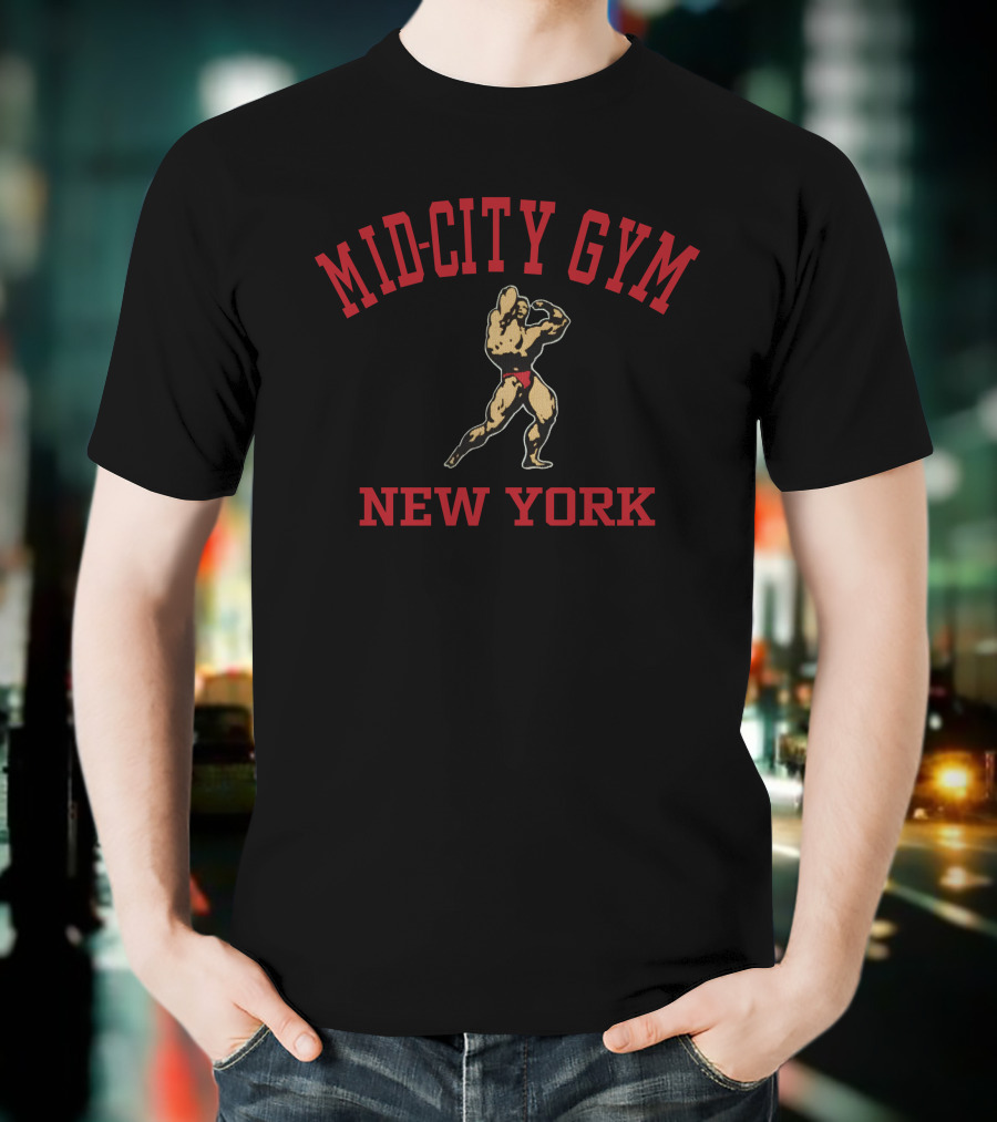 Mid-City Gym New York Bodybuilder Joe Rogan T-Shirt