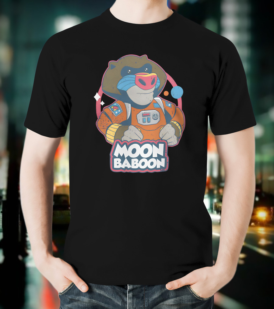 Wario64 It Takes Two Merch Moon Baboon Astronaut T-Shirt