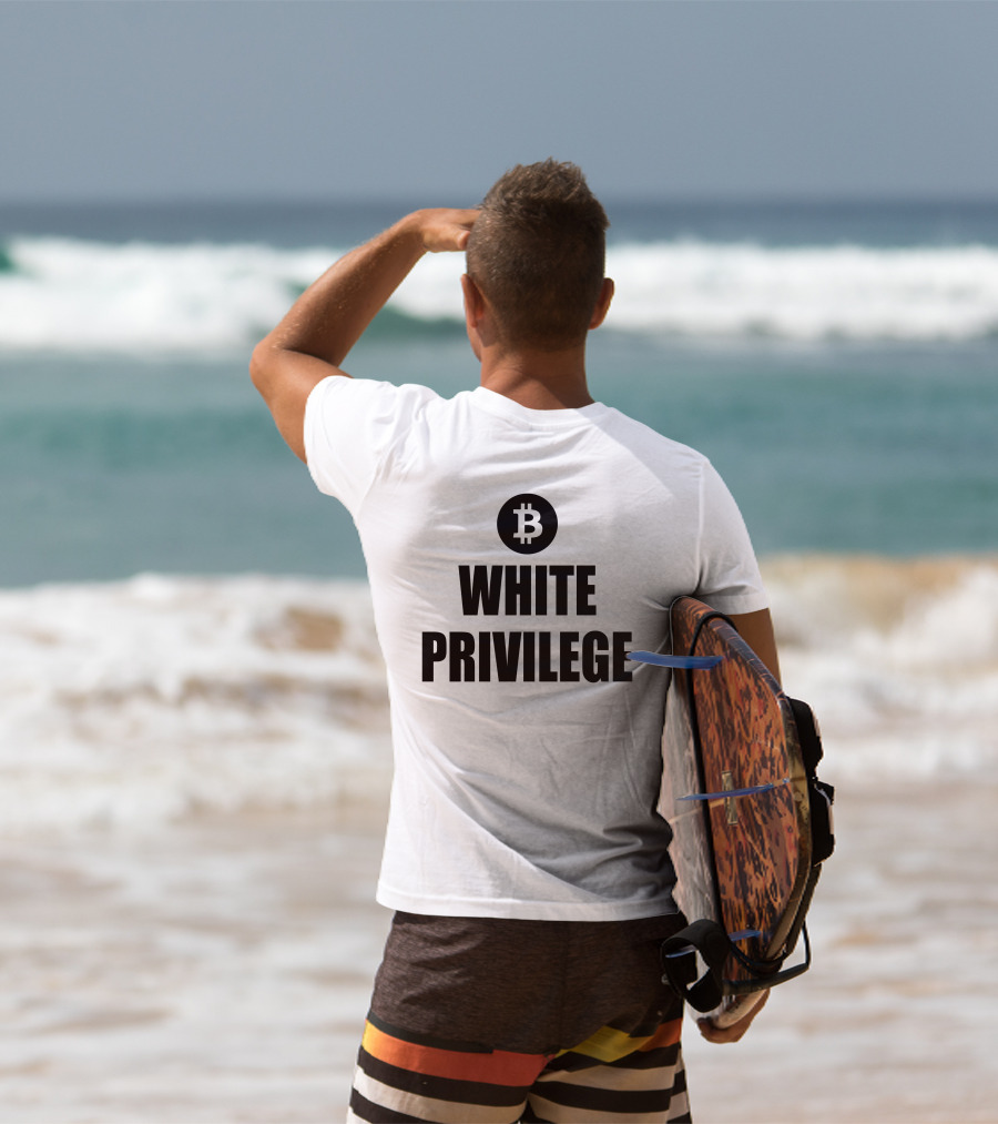 Maga Party Bitcoin White Privilege T-Shirt
