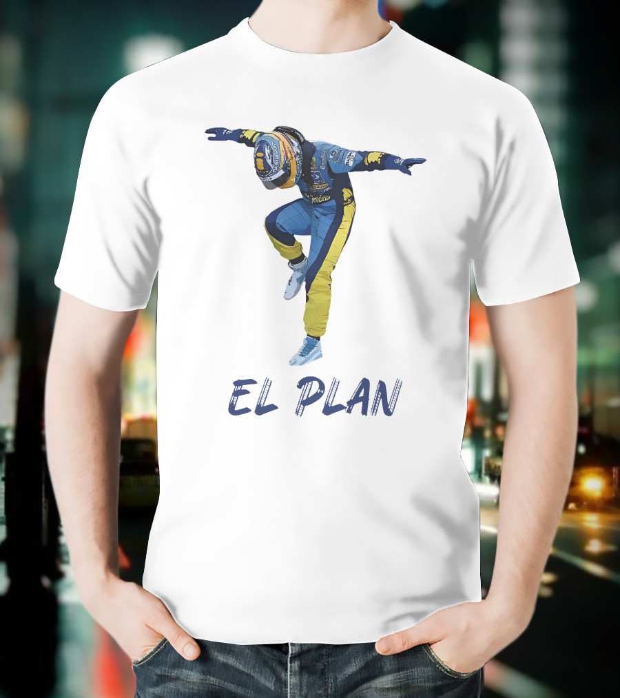 Memphis Grizzlies Fernando Alonso El Plan Racing Pose T-Shirt