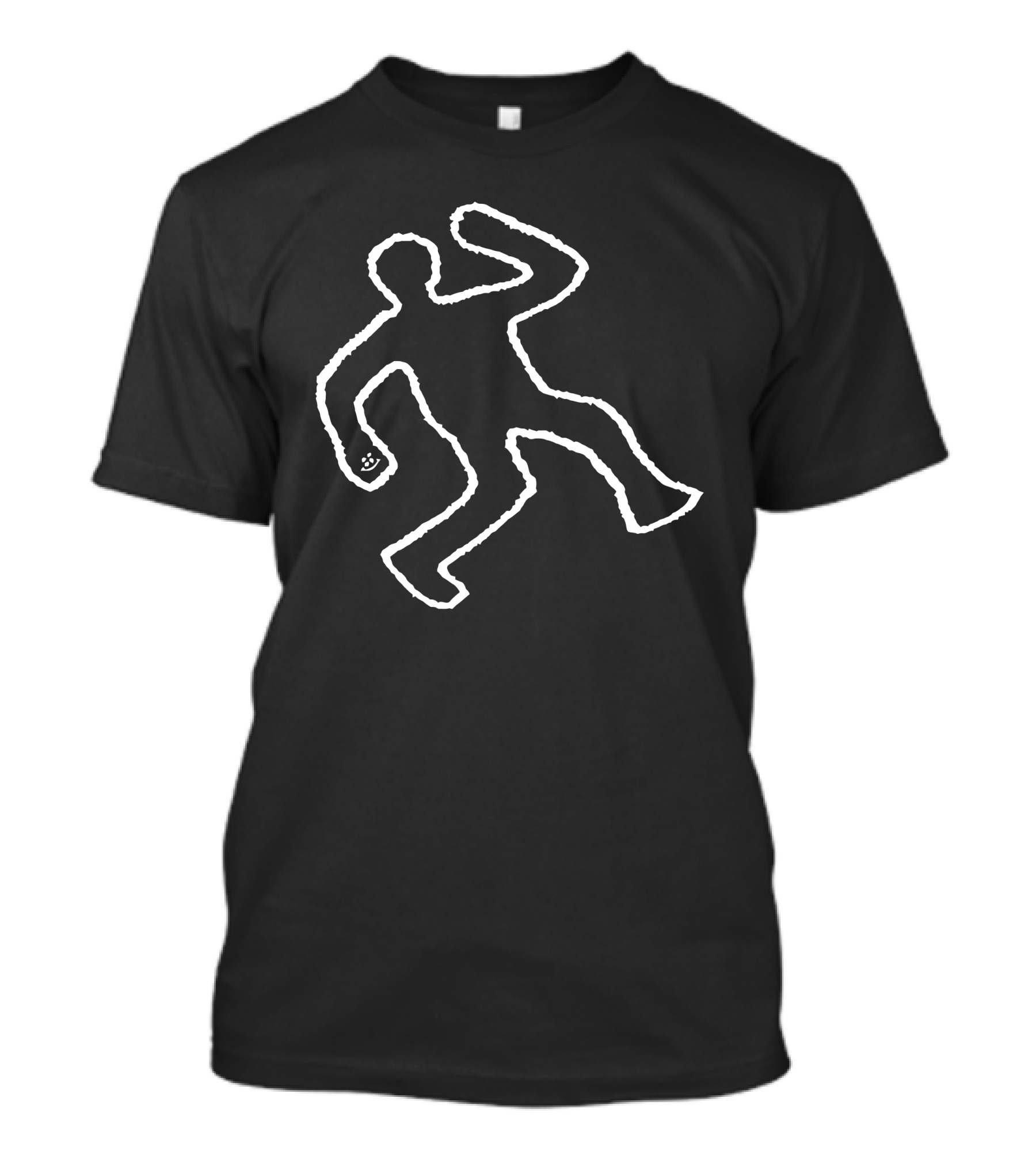 Patient Zero Ericdoa Crime Scene Chalk Outline T-Shirt