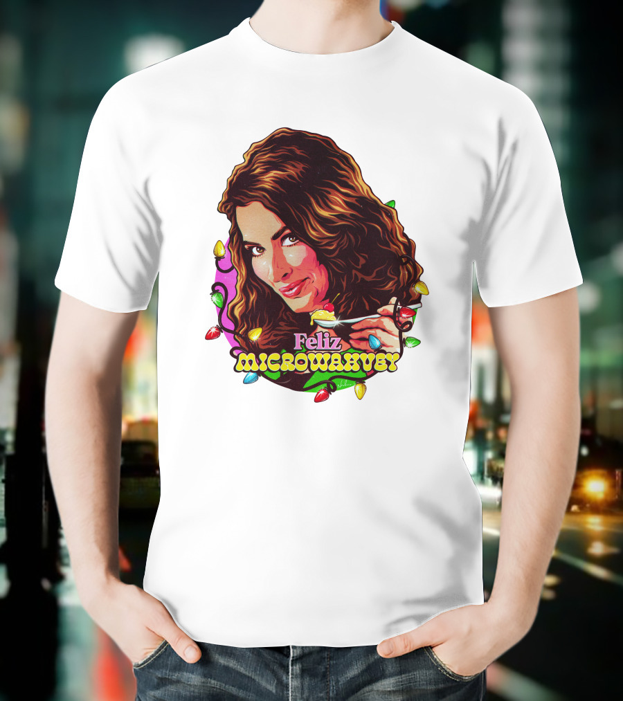 Nordacious Feliz Microwahvey Christmas Lights T-Shirt