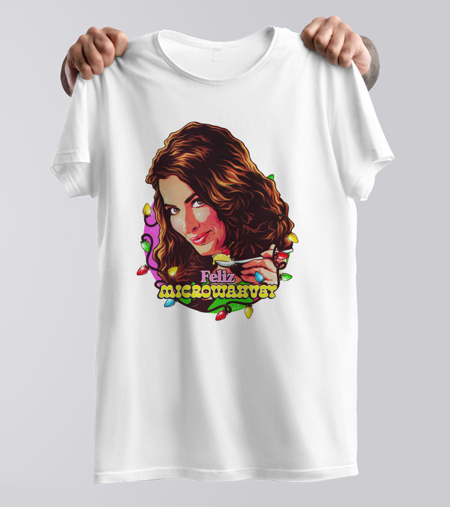 Nordacious Feliz Microwahvey Christmas Lights T-Shirt