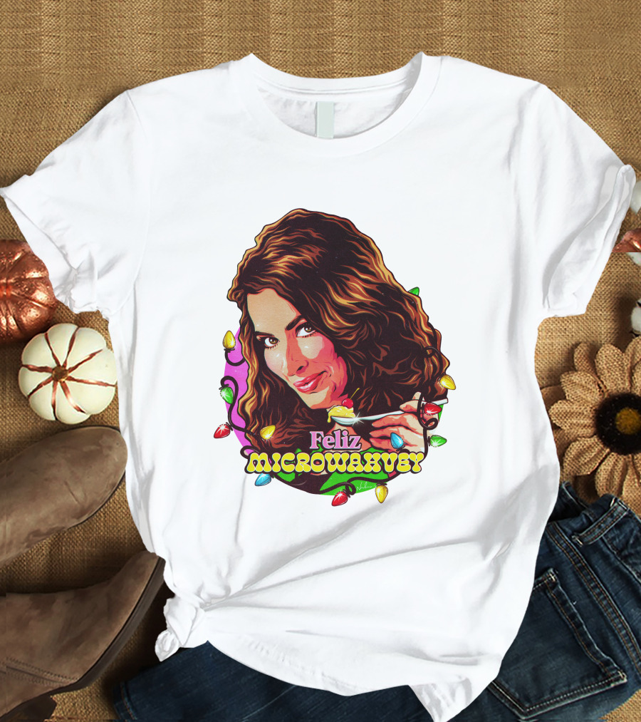Nordacious Feliz Microwahvey Christmas Lights T-Shirt