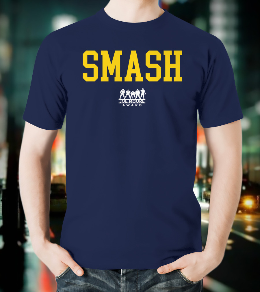 Michigan Football Smash Joe Moore Award T-Shirt