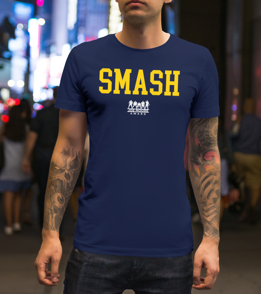 Michigan Football Smash Joe Moore Award T-Shirt
