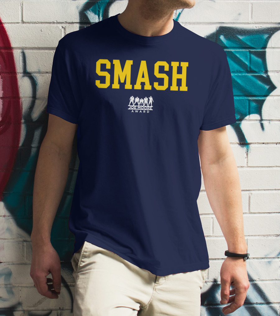 Michigan Football Smash Joe Moore Award T-Shirt