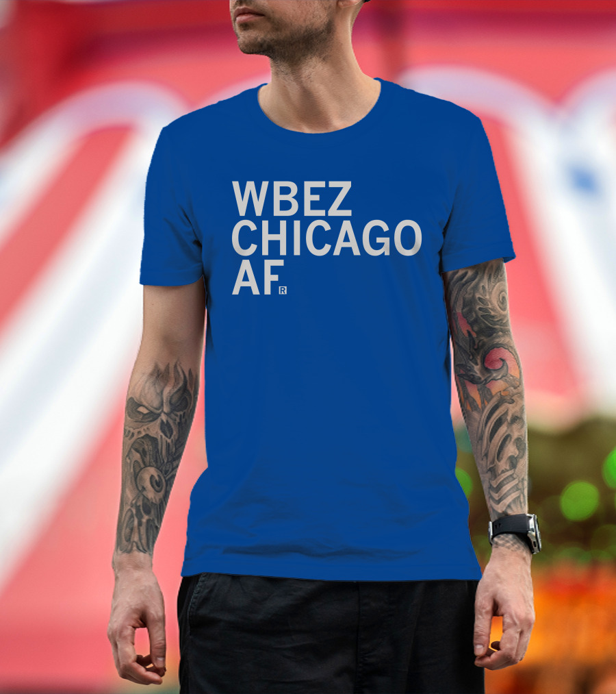 WBEZ Chicago AF Raygun T-Shirt