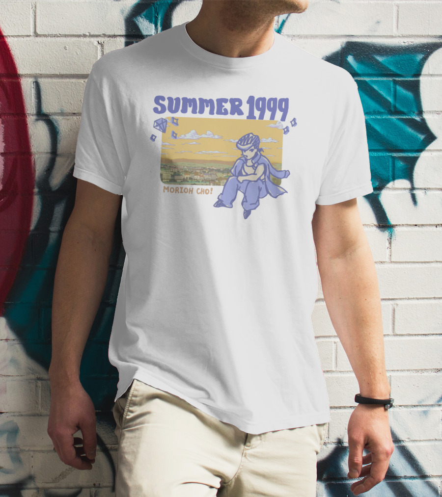 Summer 1999 Morioh Cho Diamond Cityscape With Character T-Shirt