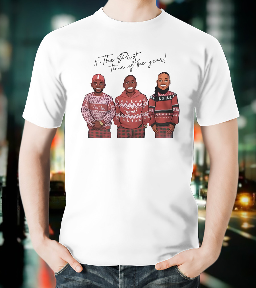 Ryan Clark The Pivot Time Of The Year Holiday Sweater Trio T-Shirt