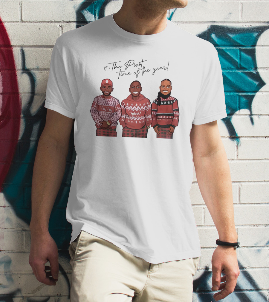 Ryan Clark The Pivot Time Of The Year Holiday Sweater Trio T-Shirt