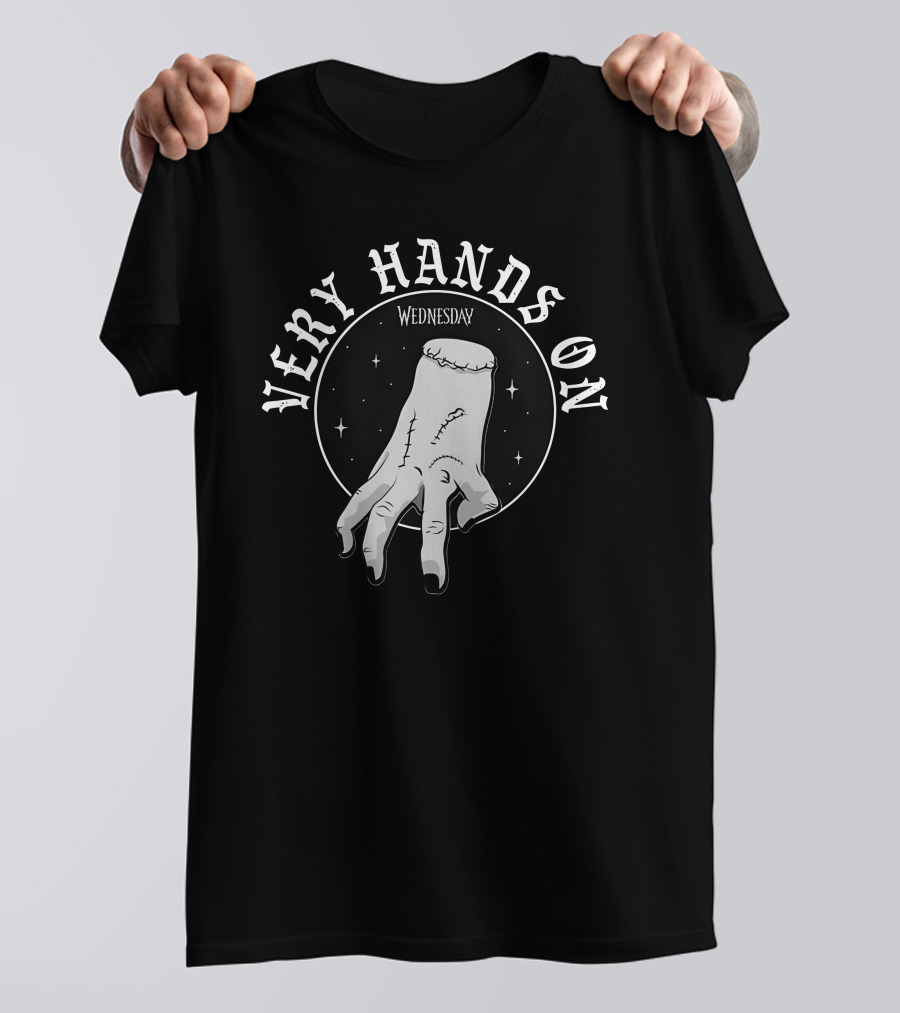 Wednesday Thing Very Hands On Creepy Hand T-Shirt