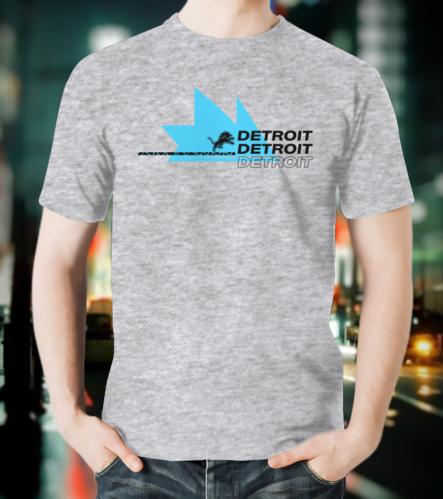 Detroit Lions Ninja Roaring Detroit Spirit T-Shirt