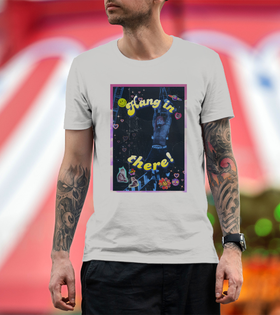 Bruiserbrogan Jeff Hardy Hang In There With Hearts And Smiley Faces T-Shirt