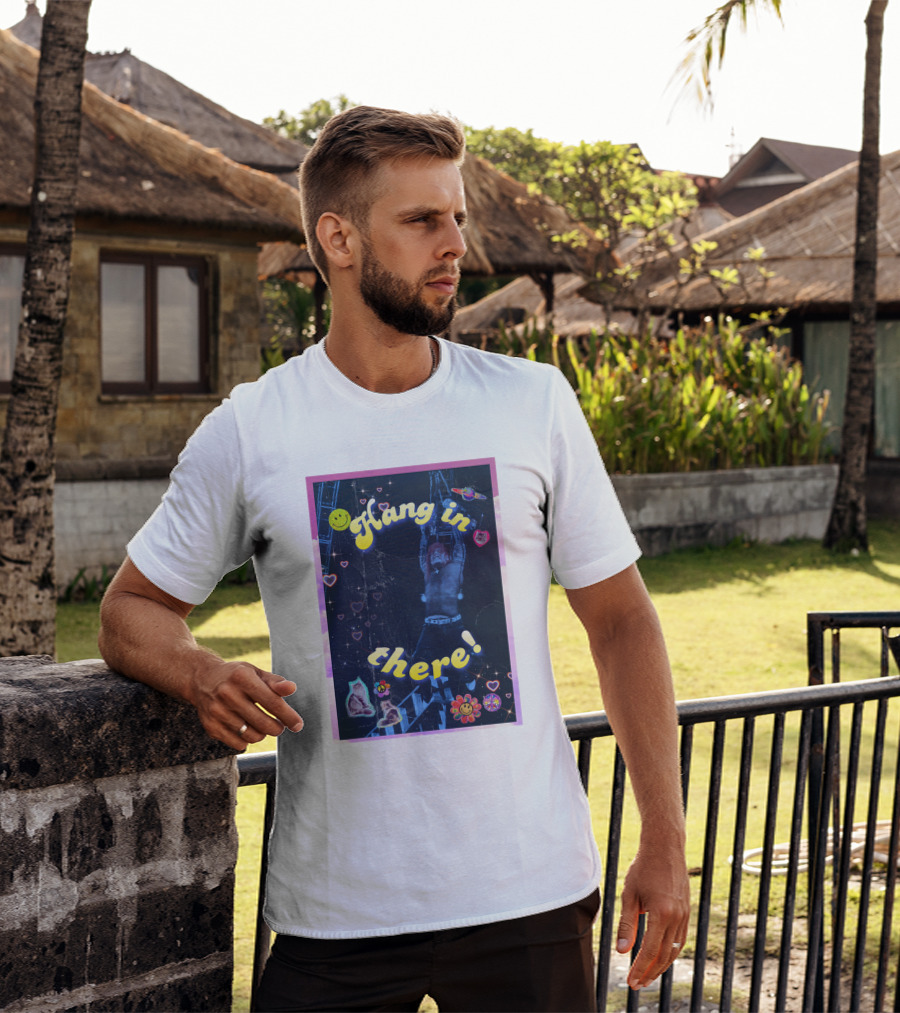 Bruiserbrogan Jeff Hardy Hang In There With Hearts And Smiley Faces T-Shirt