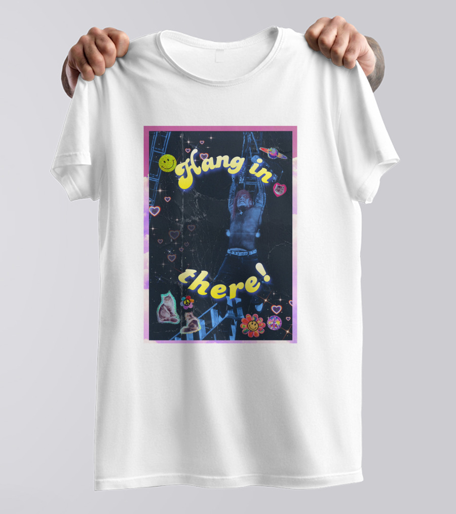 Bruiserbrogan Jeff Hardy Hang In There With Hearts And Smiley Faces T-Shirt