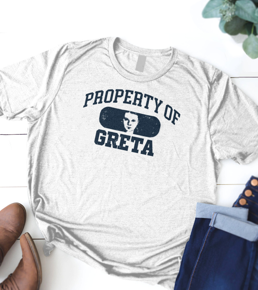 PROPERTY OF GRETA Monochrome Face T-Shirt