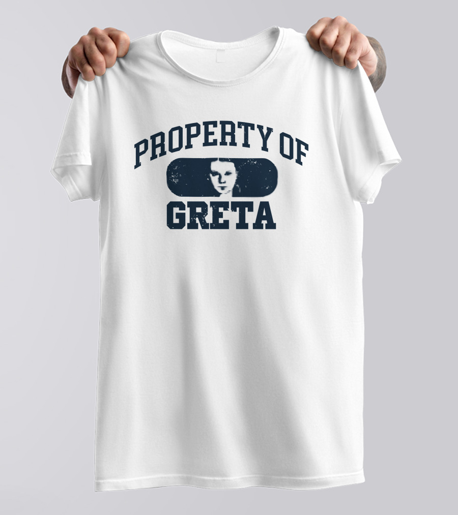 PROPERTY OF GRETA Monochrome Face T-Shirt