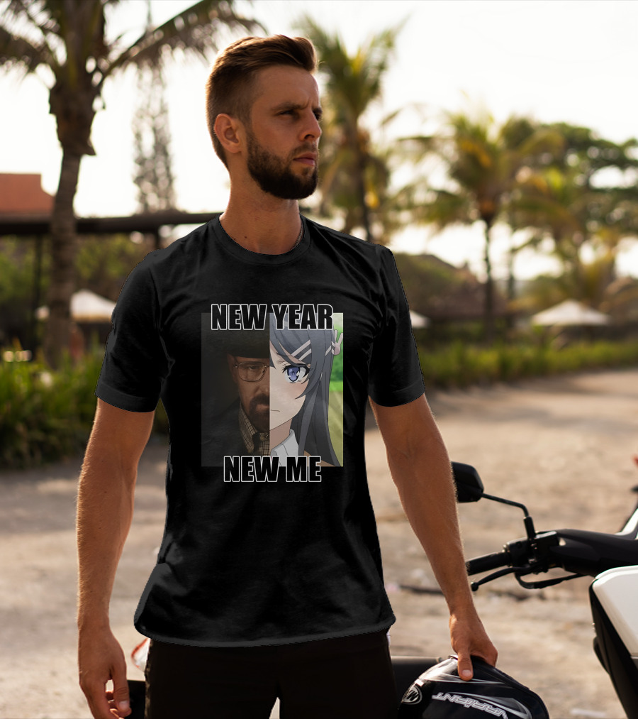 New Year New Me Walter White Anime Crossover T-Shirt