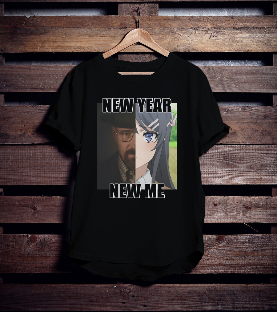 New Year New Me Walter White Anime Crossover T-Shirt