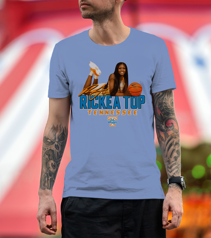 Rickea Top Tennessee Lady Vols Basketball Orange Mountain T-Shirt