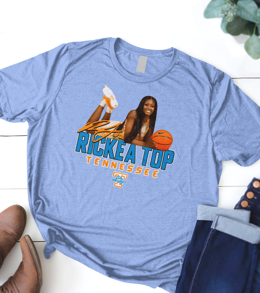 Rickea Top Tennessee Lady Vols Basketball Orange Mountain T-Shirt