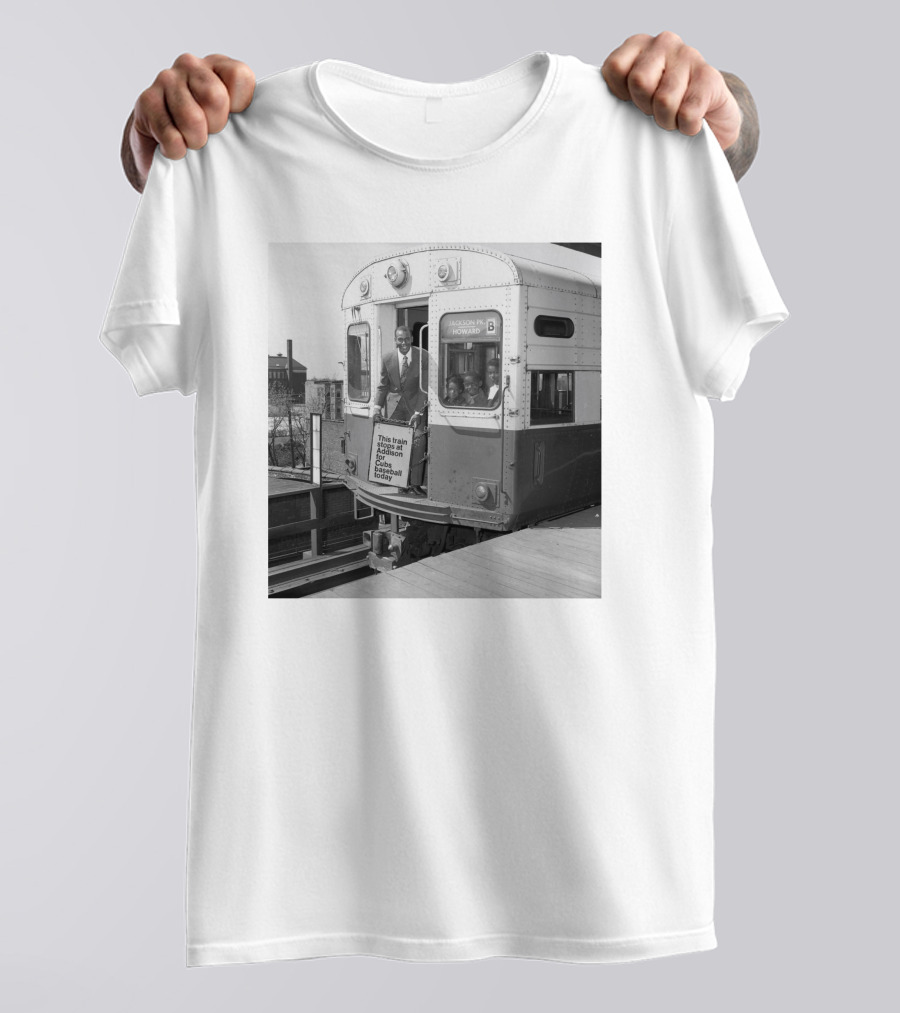 This Train Stops At Addison For Cubs Fans Chicago Howard T-Shirt