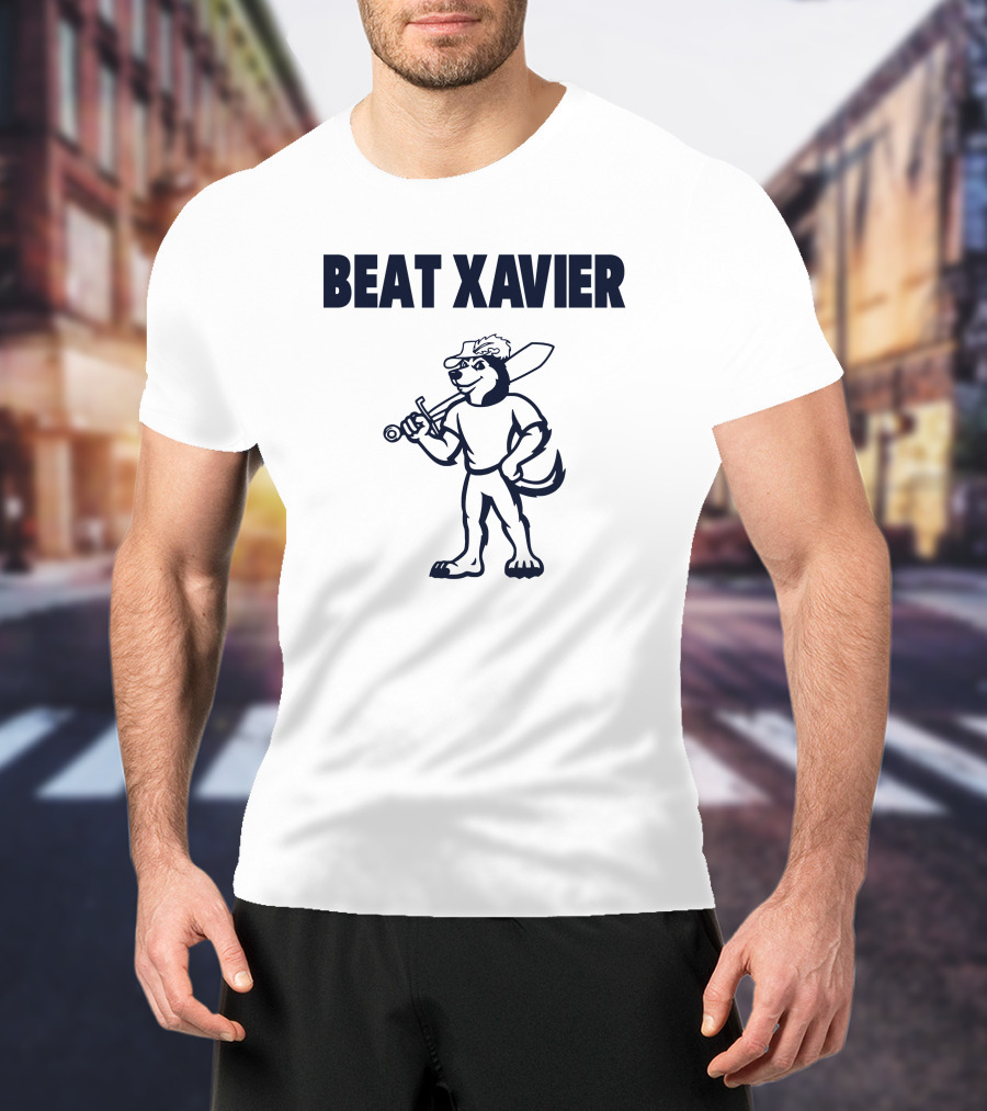 Beat Xavier Mascot With Sword And Cap T-Shirt
