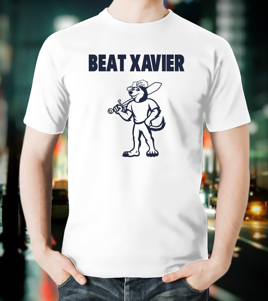 Beat Xavier Mascot With Sword And Cap T-Shirt