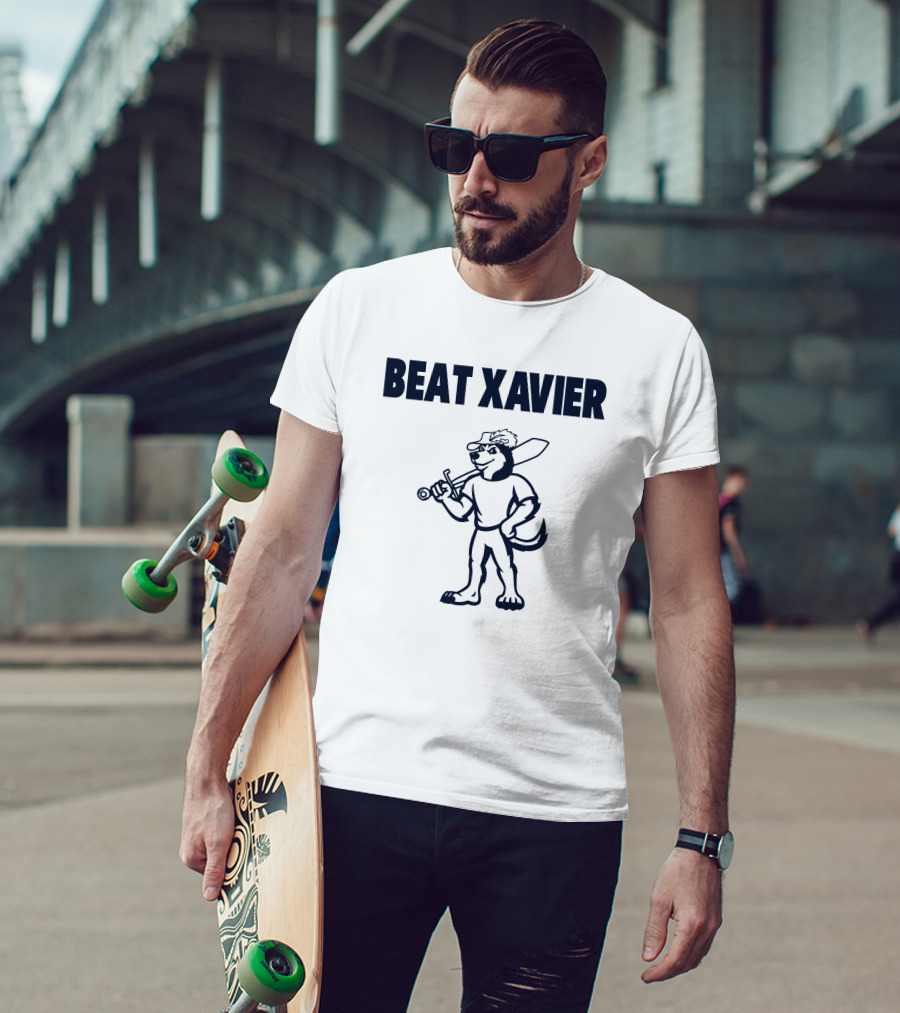 Beat Xavier Mascot With Sword And Cap T-Shirt