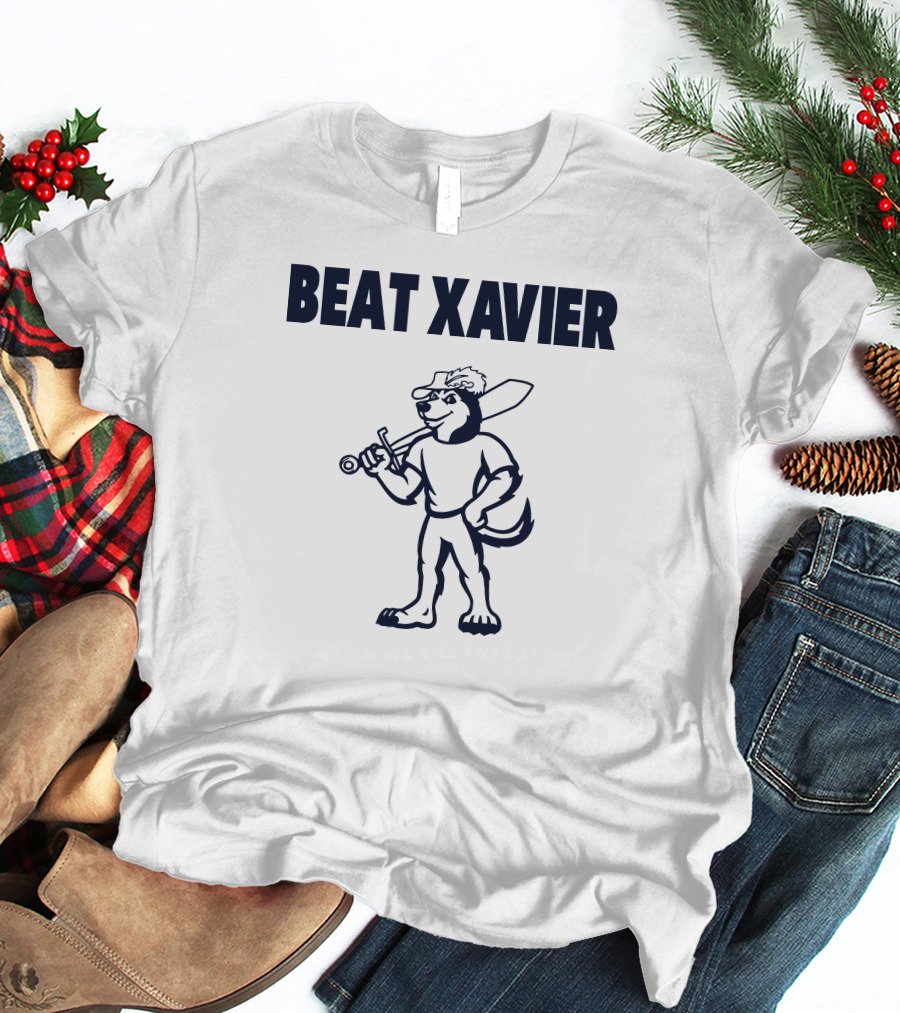 Beat Xavier Mascot With Sword And Cap T-Shirt