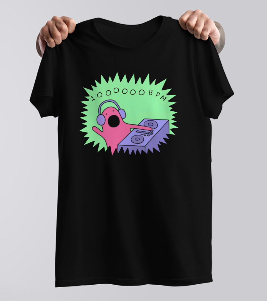 10OOOOBPM DJ Party Music Character T-Shirt