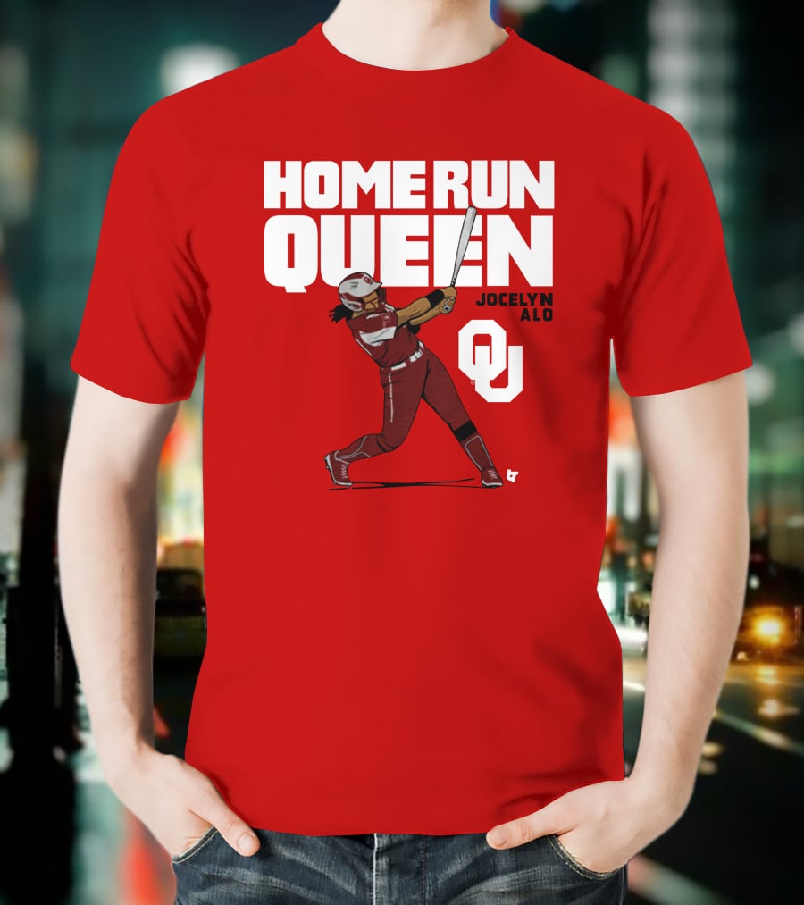 Home Run Queen Jocelyn Alo Oklahoma OU T-Shirt