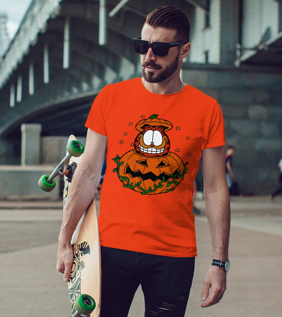 Garfield Jack-O'-Lantern Halloween Pumpkin T-Shirt