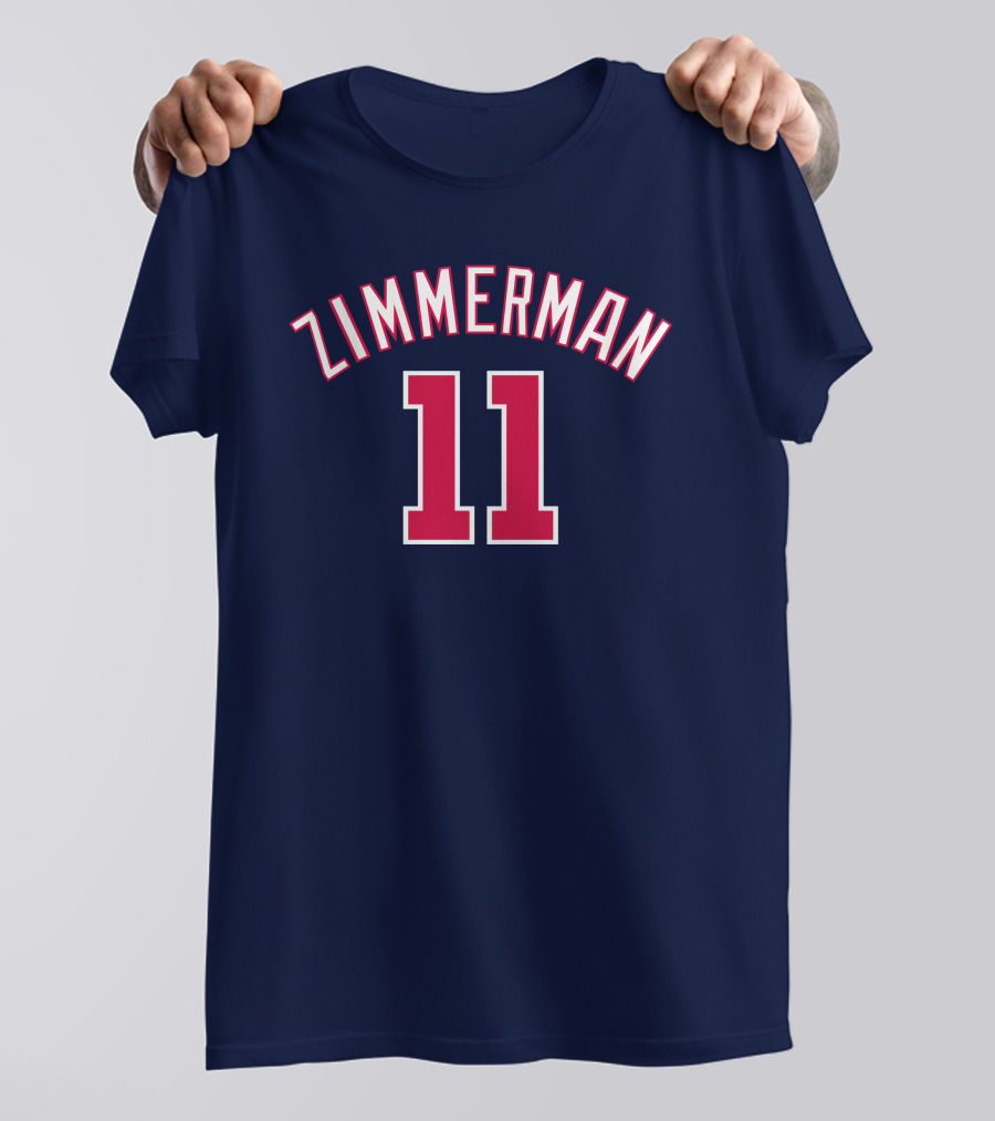 Zimmerman 11 Baseball Jersey Navy Red T-Shirt