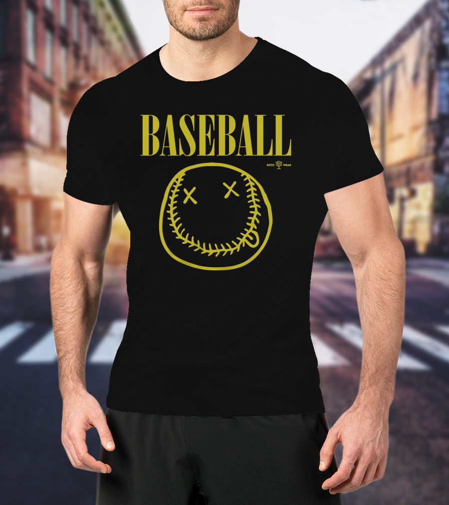 BASEBALL Smells Like Seam Spirit RotoWear T-Shirt