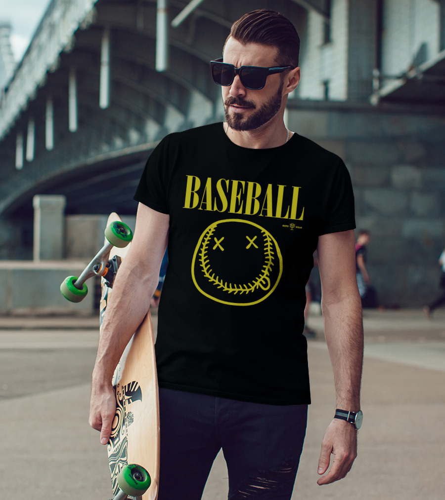 BASEBALL Smells Like Seam Spirit RotoWear T-Shirt