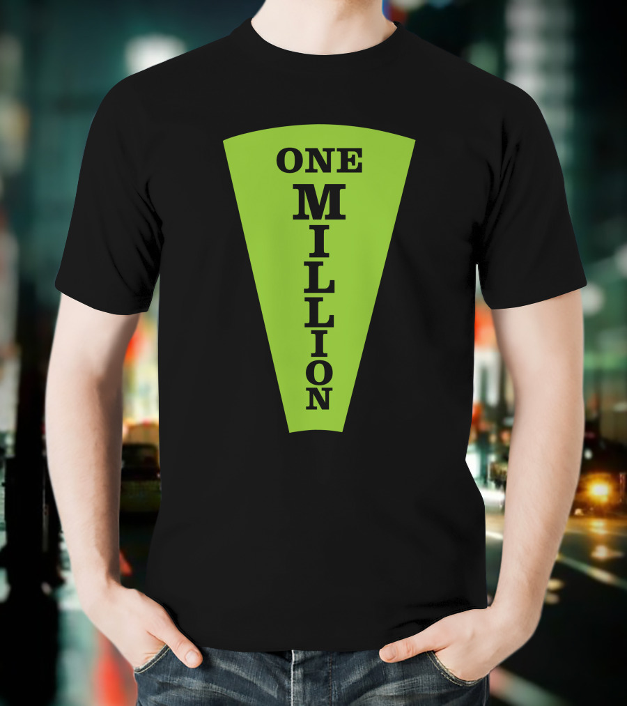 One Million Dollar Wedge Wheel Of Fortune Iconic Game Show T-Shirt
